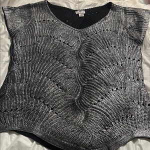Worthington Metallic V-Neck Sweater